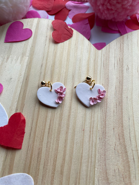 Dainty floral hearts